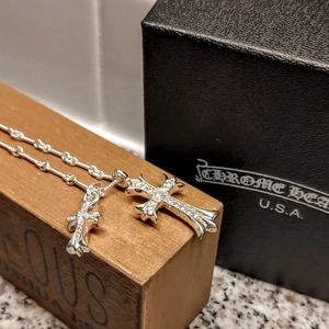 Chrome Heart Double Cross Necklace